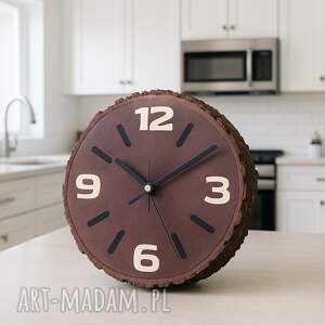 Pozwól sobie na odrobinę luksusu na co dzień! Z drewna, zegar