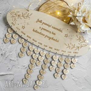 kalendarz urodzin, zamówienie specjalne, urodziny rodziny