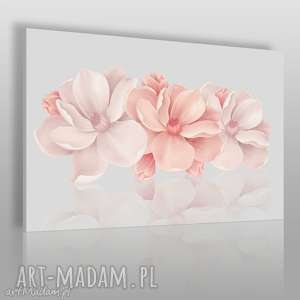 obraz na płótnie - kwiaty różowy 3d - VAKU DSGN dom obrazy