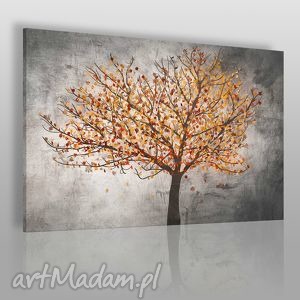 obraz na płótnie - drzewo liście - 120x80 - VAKU DSGN dom obrazy