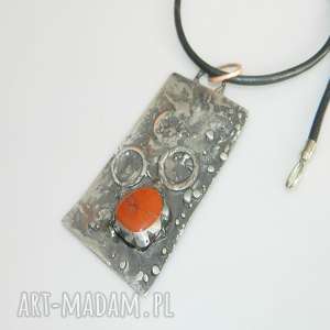 handmade wisiorki miedziany wisior