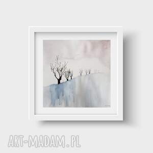 drzewa - akwarela formatu 25/25 cm