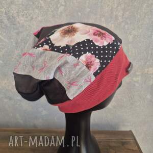 czapka damska wiosenna rozmiar uniwersalny na podszewce, zajrzę do pani rzekł