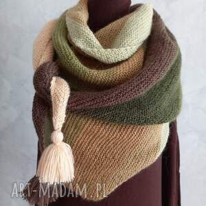 Prezent Chusta strzałka ręcznie robiona na drutach