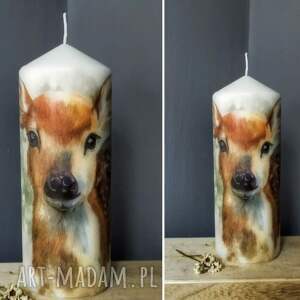 Prezent dekoracyjna 18 cm, świeca, jesienne inspiracje