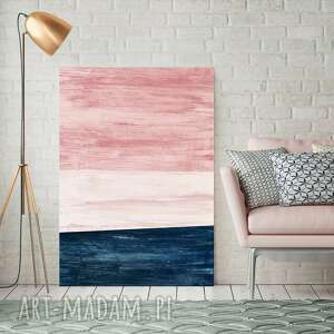 canvas obraz płótno różowy horyzont 50x70 cm