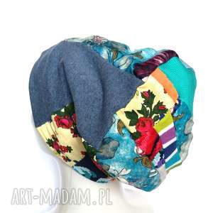 handmade czapki czapka patchworkowa  damska uniwersalna