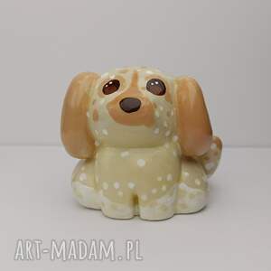 Golden Retriever PIES Ręcznie malowana mała figurka