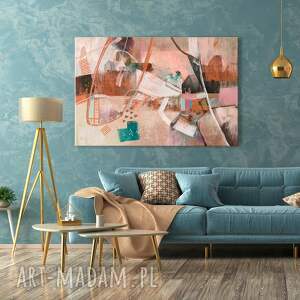 Nowoczesny obraz drukowany na płótnie abstrakcja „Między warstwami”