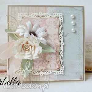 ręcznie zrobione scrapbooking kartki młodej parze z pudełkiem