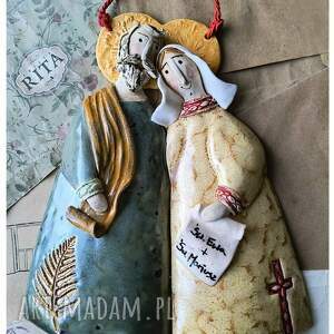 pomysł na prezent pod choinkę Św. Ewa i Św. Mariusz, ceramika