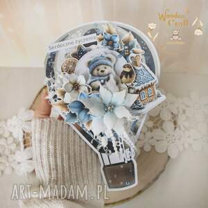 Prezent Kartka balonik, na urodziny roczek chrzest Jolly