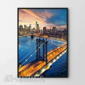 plakat obraz bridge B2 - 50x70 cm, dodatki salonu