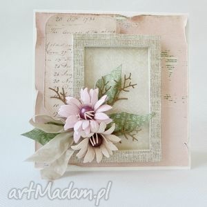 scrapbooking kartki ż ramą, urodziny imieniny ślub, podziękowanie