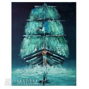 Prezent Powitanie XIV surrealizm realizm magiczny oryginalny obraz