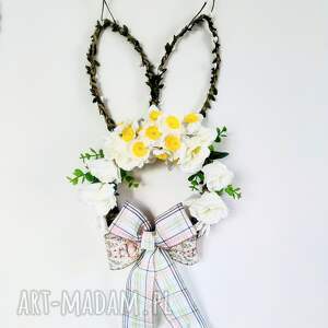 pod choinkę prezent Wianek zając świąteczny wielkanocny