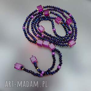 Naszyjnik Weneckie, sznur korali szkło weneck