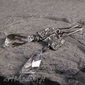wings srebro, oksydowane, metaloplastyka, swarovski, kryształy, prezent