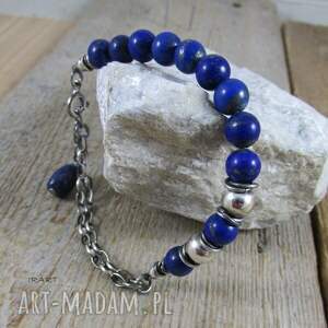 handmade lapis lazuli - bransoletka 444