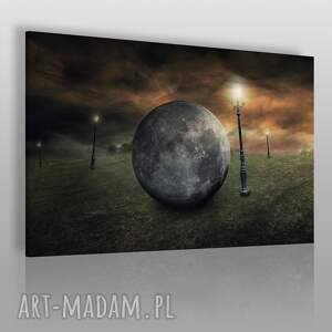 obraz na płótnie - abstrakcja kula - 120x80 cm - VAKU DSGN obrazy