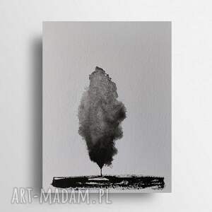paulina lebida drzewo - akwarela formatu 24/32 cm