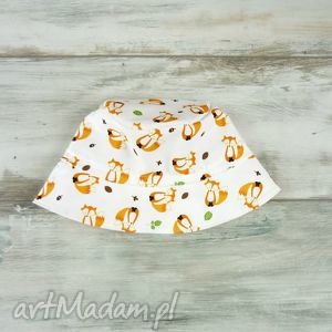 handmade dla dziecka kapelusz dla dziecka, rude liski
