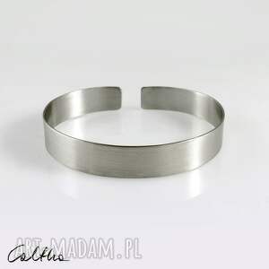 caltha satyna 1 cm - metalowa bransoletka 1900 09 w kolorze srebra, nowe