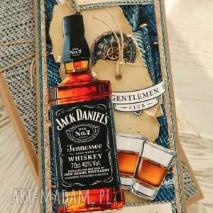 Elegancka kartka dla dżentelmena - whisky ku, personalizacja