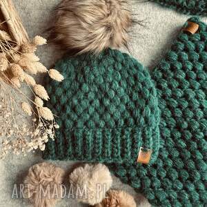 komin, na zimę, czapka na szydełku