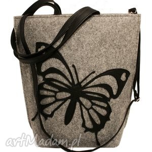 ręcznie wykonane na ramię shopper bag motyl