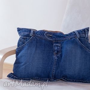 poduszka jeans mini spódniczka, recykling ekopoduszka modna