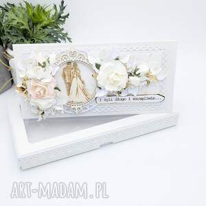 Kartka ślubna DL w pudełku - elegancka pamiątka