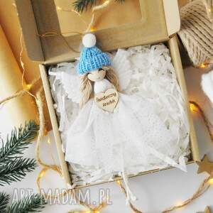 prezenty na Makramowy Aniołek na święta - anioł Boże