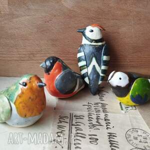 ręcznie robione ceramika leśne ptaki