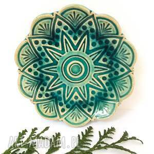 handmade ceramika artystyczny talerzyk