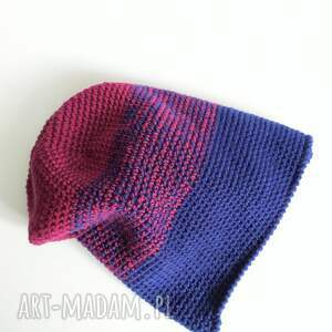 święta prezent Ręcznie robiona czapka beanie z wełny merino