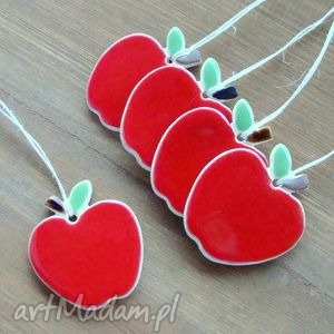 handmade pomysł na prezent ceramiczne jabłuszka