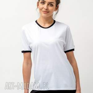 handmade koszulki t-shirt damski "rose" biała
