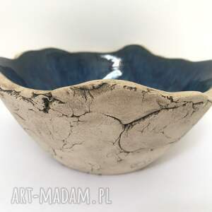 granatowa miseczka skała miska ceramiczna, artystyczna miska