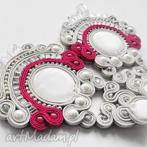 bridal - ślubne kolczyki soutache