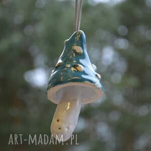 Magiczny muchomorek. Ceramiczny dzwonek, grzybki, muchomor, zabawny