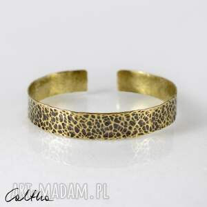lawa - mosiężna bransoleta 2208 02 w kolorze złota minimalistyczna biżuteria