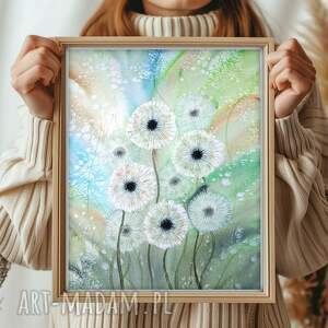 oryginalna akwarela 30x40cm. dmuchawce - Dom obrazy