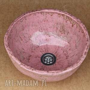 ceramiczna umywalka w kolorze kwarcowym, satynowa z gliny