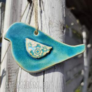 wolna chwila ptaszek ceramiczny zawieszka, ptak, ogród, prezent