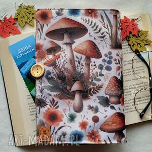 Wodoodporne na książkę/notes: jesienne grzyby, etui na książkę