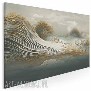 obraz do salonu - różowe flamingi w tropikalnej dżungli 70x50 cm 123901