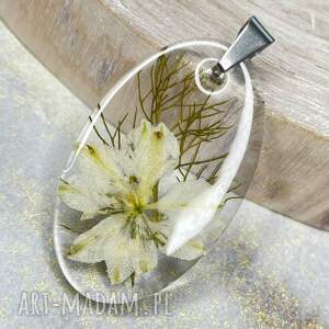 owalny wisiorek z lobelią z1698 fanki kwiatów