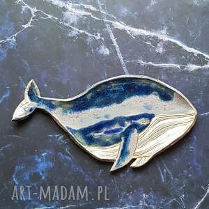 wieloryb ceramiczna dekoracja do pokoju dziecka, ceramiczne zwierzęta, morskie