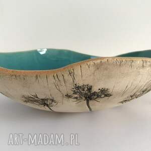 handmade ceramika artystyczna miska z baldachami